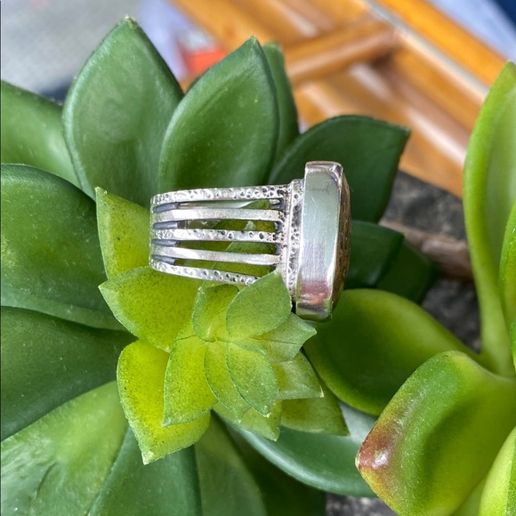 Silpada Sterling Silver Bronzite Stone Ring R1738 - Picture 3 of 5